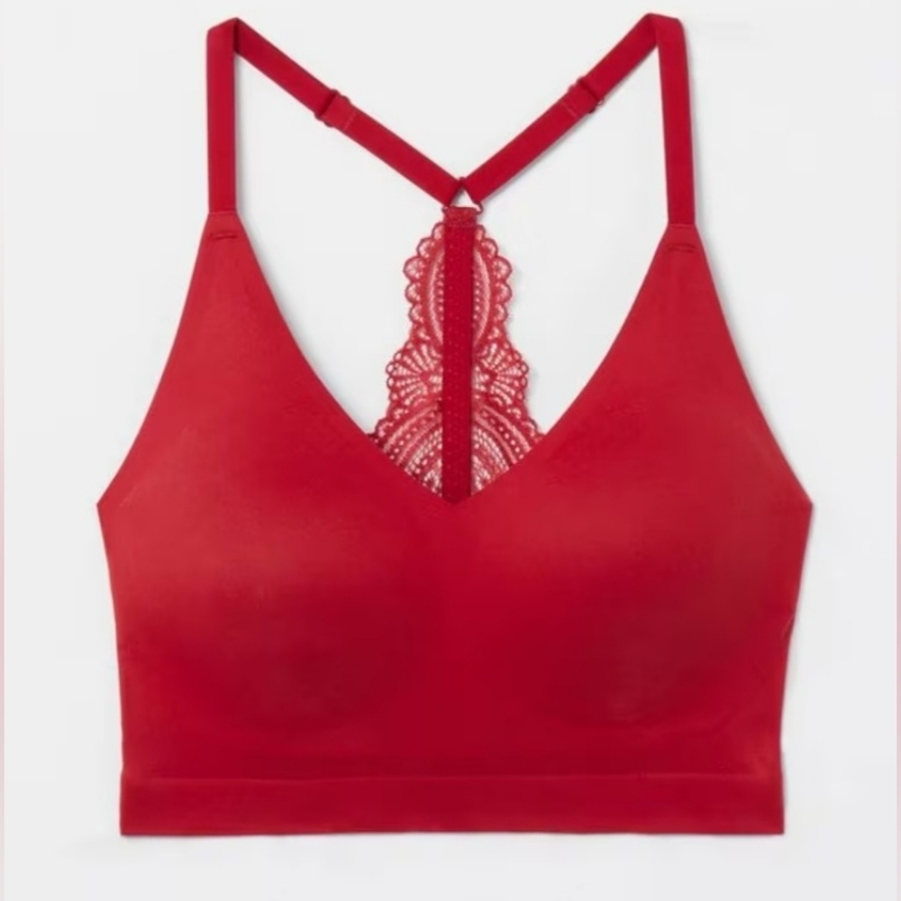 SOMA Brand New Enbliss Racerback Lace Wirefree Bralette - Picture 5 of 9
